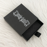Boîte à tiroir en papier d'emballage cadeau coulissant en carton rigide de luxe personnalisé L006