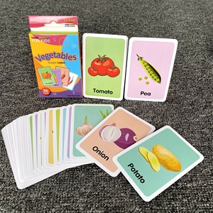 Tarjetas de Aprendizaje del Alfabeto, Números, Frutas, Animales y Partes del Cuerpo, Juguetes Educativos para el Aula, 36 Piezas, Montessori, Tarjetas de Palabras en Inglés para Autismo - Product Image 3