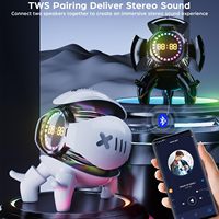 Speaker Pintar AI M10 Mecha Monster 2026 dengan Lampu RGB, Nirkabel, Portabel, dengan Kartu TF, USB, AUX untuk Rumah, Mobil, Hadiah