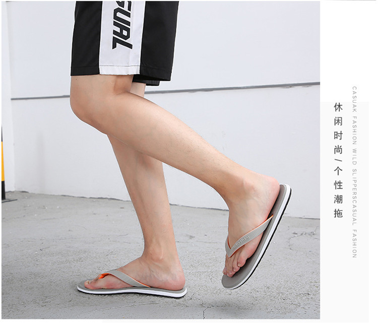 Latest Design Summer Casual Footwear Flat Slipper Outdoor Beach Non-slip Sandals Low Price Shoes Men Flip Flop Slipper