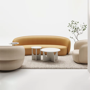 Canapé modulaire de luxe léger et contemporain pour salon et bureau à domicile - 11 places - Canapé de réception moderne et luxueux pour bureau - Product Image 5