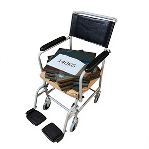 Fauteuil roulant de rééducation multifonctionnel avec pédale pliable et seau amovible - Product Image 5