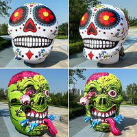 Calavera Inflable Gigante Personalizada Directo de Fábrica, Decoración de Halloween, Accesorio para Fiestas al Aire Libre, Jardín, Casa Embrujada