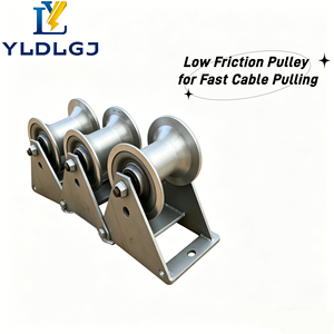 Rodillo de Cable Articulado Profesional YILI de Triple Esquina, Guía de Tres Ruedas de Aluminio <span class=keywords><strong>para</strong></span> Construcción Subterránea de Telecomunicaciones y Energía - Product Image 3