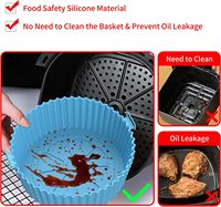 Meilleures ventes de paniers en silicone réutilisables pour friteuse à air, pour plats et casseroles de cuisson