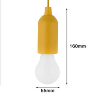 Lampe suspendue créative, ampoule LED portable à cordon, lampe de camping décorative pour jardin extérieur, lanterne LED colorée, veilleuse LED