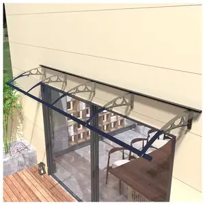 Sensor de viento con luz de lluvia, parasol Anti Uv para puerta y ventana, ventana fija de aluminio Imperm con toldo