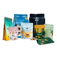 Pochette à friandises pour chien, sac d'emballage refermable à fond plat et à fermeture éclair