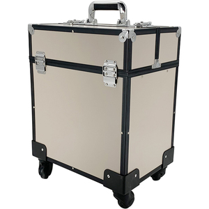 Nhôm Chuyên Nghiệp Cán Xe Đẩy Trường Hợp Trang Điểm Mỹ Phẩm Xe Đẩy Trường Hợp Cho Nail Beauty - Product Image 4