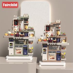 Ensemble de jeu de <span class=keywords><strong>cuisine</strong></span> réaliste pour enfants de 93 cm, simulation de cuisson électrique avec effets sonores et lumières, jouets de <span class=keywords><strong>cuisine</strong></span> en plastique pour filles - Product Image 4