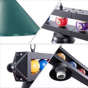 Luminaire de table de <span class=keywords><strong>billard</strong></span> vert Cueelf pour table de <span class=keywords><strong>billard</strong></span> <span class=keywords><strong>Lampe</strong></span> de <span class=keywords><strong>billard</strong></span> en métal avec 3 abat-jour Convient aux tables de <span class=keywords><strong>billard</strong></span> - Product Image 6