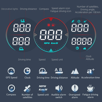 2023 nouveau G17 affichage tête haute GPS 100% compteur de vitesse numérique de voiture universel