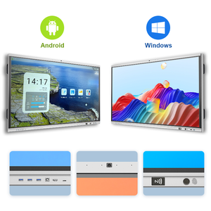 หน้าจอไวท์บอร์ดอัจฉริยะแบบอินเทอร์แอคทีฟขนาด 65 75 นิ้ว ความละเอียด 4K พร้อมหน้าจอสัมผัสแบบออลอินวัน IFPD ได้รับการรับรองมาตรฐาน CE FCC Rohs - Product Image 2