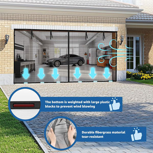 Cortina <span class=keywords><strong>Mosquitera</strong></span> Moderna Personalizable para Puerta de Garaje con 36 Imanes para Pedidos al por Mayor - Product Image 3