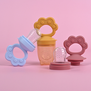Stampato su misura per uso alimentare silicone BPA free non tossico <span class=keywords><strong>2</strong></span> in 1 bambino frutta cibo alimentazione ciuccio nuovo bambino bambino fresco giocattolo da masticare - Product Image 4