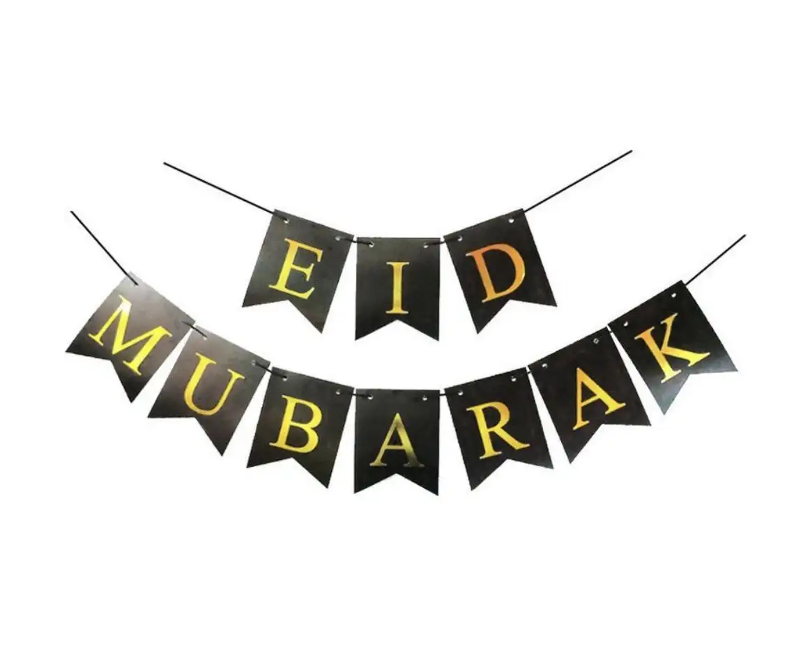 Festival islámico Eid Ramadán estrella linterna luces EID Mubarak Banner decoración regalos Ramadán decoración de fiesta en casa