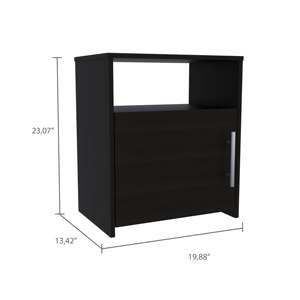 Egeo 5 <b>Drawer</b> Dresser And Omaha Nightstand Black Light Oak Bedroom <b>Storage</b> Set - Product Image 6