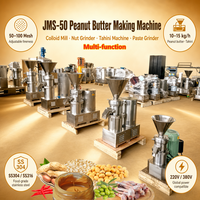 Machine multifonction pour beurre de cacahuète, broyeur colloïdal, tahini de sésame, pâte d'arachide, pâte de tomate, 10-15 kg/h, SS304/316, OEM