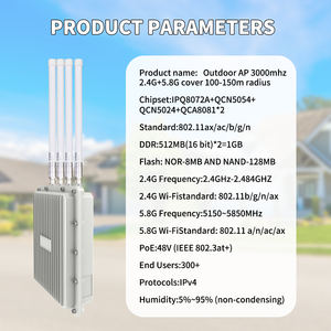 ARRONNA KEY AL-A880-4x5D OEM ODM 11ax WiFi 6 Outdoor Wasserdichter Access Point 4 Omnidirektionale Antennen Glasfaser Qualcomm - Product Image 3