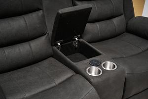 Power <b>Recliner</b> 3+2+1 <b>Fabric</b> With Reading Light and Wireless Charger - Product Image 2