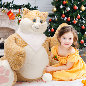 Bán Buôn 100Cm Khổng Lồ Cam Gừng Mèo Thú Nhồi Bông Đồ Chơi Sang Trọng Cuddly Món Quà Cao Cấp Điền Trang Trí Nội Thất Phòng Nursery Trang Trí - Product Image 5