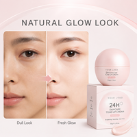 Crème Visage Éclaircissante Unifiante au Niacinamide, Correctrice de Teint, Hydratante au Céramide et Acide Hyaluronique, Effet Rose Lacté 24H