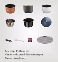 Cuisinière à pression électrique multifonctionnelle avec programmes personnalisés 6L 8L 10L Cuisinière multifonction haut de gamme antiadhésive