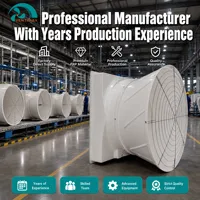 Ventilateur professionnel en fibre de verre FRP, faible bruit, fonctionnement stable, certificats complets pour une utilisation dans les usines de transformation chimique