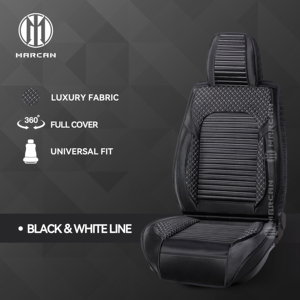 Marcan Marcan LEIISURE Stylish Stripe & Pattern Car <b>Interior</b> <b>Accessories</b> 360 Degree Full Covered Fabric Car Seat Covers - Product Image 5