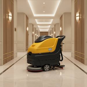 Commercial <b>Walk</b>-Behind Floor Scrubber Automatic Hotel Mall Floor Cleaning <b>Machine</b> Battery - Product Image 2