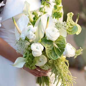 <span class=keywords><strong>Bouquet</strong></span> <span class=keywords><strong>de</strong></span> fleurs <span class=keywords><strong>de</strong></span> mariage, <span class=keywords><strong>bouquet</strong></span> <span class=keywords><strong>de</strong></span> mariée au toucher réel, blanc et vert, bouquets <span class=keywords><strong>de</strong></span> mariage, fleurs artificielles, <span class=keywords><strong>bouquet</strong></span> <span class=keywords><strong>de</strong></span> demoiselle d'honneur - Product Image 4