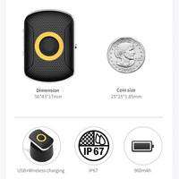 Mini traceur GPS intelligent pour animaux de compagnie, étanche, anti-vol, avec batterie de 1000 mAh, microphone et haut-parleur