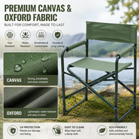 Chaise pliante rapide en une seconde, cadre en acier, tissu Oxford, portable, pour camping, pêche, robuste