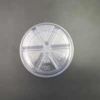 Boîte d'emballage de bougie en plastique PVC transparent à compartiment