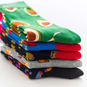 Calcetines Divertidos y Coloridos de Moda, Calcetines con Estampado de Comida, Hamburguesas y <span class=keywords><strong>Pizza</strong></span>, Calcetines Novedosos y Creativos para Mujer, Diseño Extravagante - Product Image 6