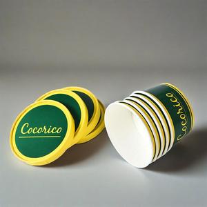 Tasses en papier de yaourt de haute qualité 4oz 5oz 8oz 12oz, tasse de glace en papier jetable pour l'été - Product Image 2