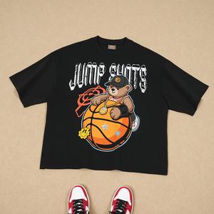 Camiseta de Verano 2026 con Estampado de <span class=keywords><strong>Anime</strong></span> Japonés, Camiseta Corta Cuadrada Personalizada, Camiseta de Alta Calidad, Estilo Urbano de Lujo, 100% Algodón - Product Image 2