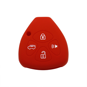 Cubierta de llave de coche inteligente de cuatro teclas de silicona de selección multicolor hecha a medida de alta calidad, adecuada para llaves de coche <span class=keywords><strong>Toyota</strong></span> - Product Image 2