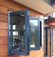 Fenêtre pliante en accordéon, coupe-vent et économe en énergie, en alliage d'aluminium, pour balcon, patio et résidence