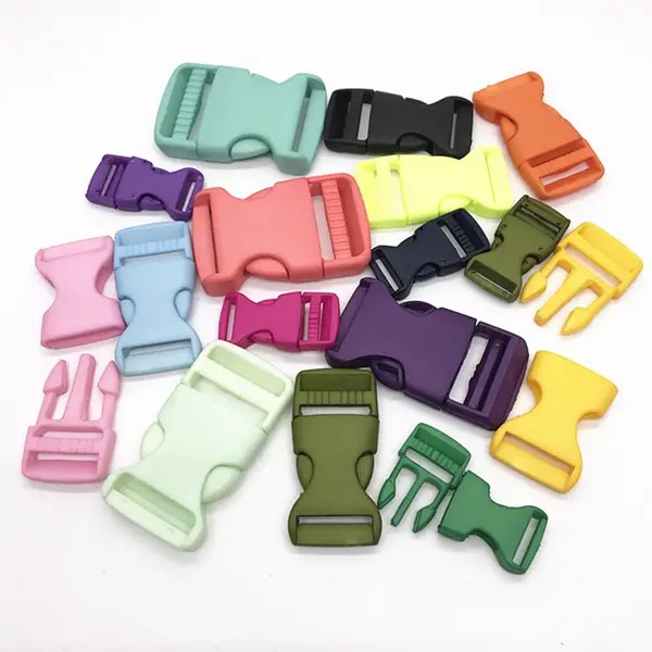 Original factory stock high quality colorful square plastic release buckle insert buckle