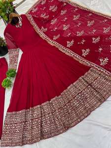 Nuevo diseñador Party Wear Look Vestido de trabajo de secuencia de bordado pesado completo con colección completamente cosida y Dupatta Ready to Wear - Product Image 2