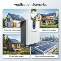 عجلة متنقلة طاقة شمسية Powerwall بجهد 600 فولت أمبير/ساعة 30 كيلو واط/ساعة حامل أرضي شمسي بطارية ليثيوم أيون Lifepo4