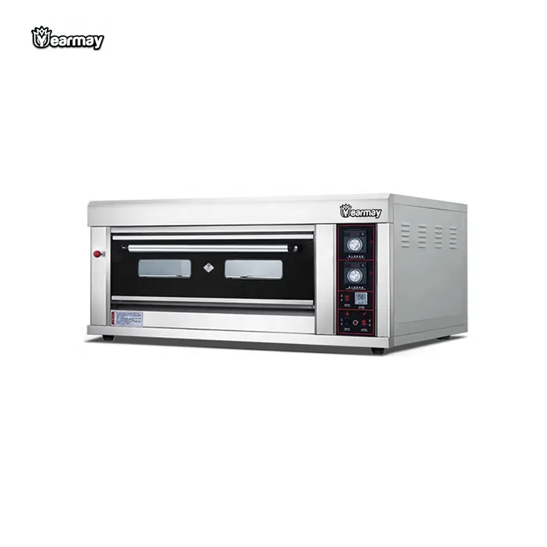 High Quality Stainless Steel Gas Bread Baking Oven Temperature Control 1 Decks 3 Trays Baking Ovens For Bread