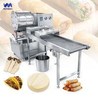 Machine automatique à faible coût pour la fabrication de feuilles de lumpia, de crêpes et de rouleaux de printemps (pour les Philippines et le Pakistan), livraison à Shanghai