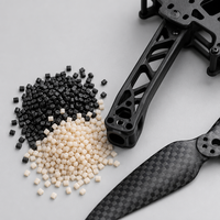 PA66 GF25 GF30 Nylon 66 renforcé de fibres de verre, granulés de plastique technique haute résistance pour engrenages et hélices de drones