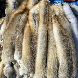 Wholesale high-quality tanned Gold fox fur skin for decoration accessories