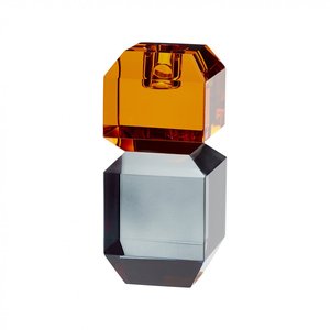 K9 Hotel Decor Cuboid Cube Shape portacandele in cristallo trasparente a più livelli t-light - Product Image 2