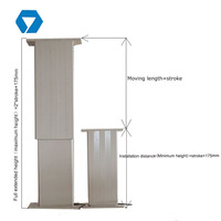 Colonne de levage électrique de bureau 24V 400KG à bon prix, course de 700 mm pour tableau noir et barre scolaire
