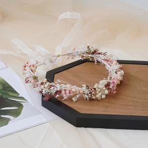 มงกุฎดอกไม้แห้งและพืชสำหรับงานแต่งงานงานวันเกิดและมงกุฎเจ้าสาวสุดหรู - Product Image 2