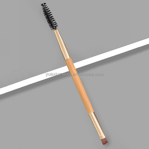 Meilleure vente d'outils de pinceau de maquillage Brosse à sourcils pour mascara à double tête marron unique Ventes directes d'usine pour rouge à lèvres Utilisation de brillant à lèvres - Product Image 1